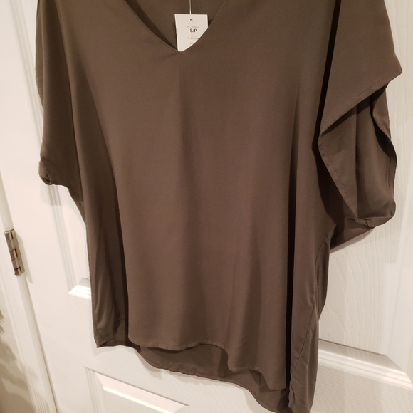 SUZY SHIER | NWT Green Loose Fit Blouse Small - Picture 4 of 5